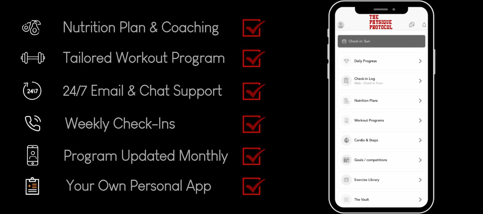 the physique protocol online coaching system showing benefits