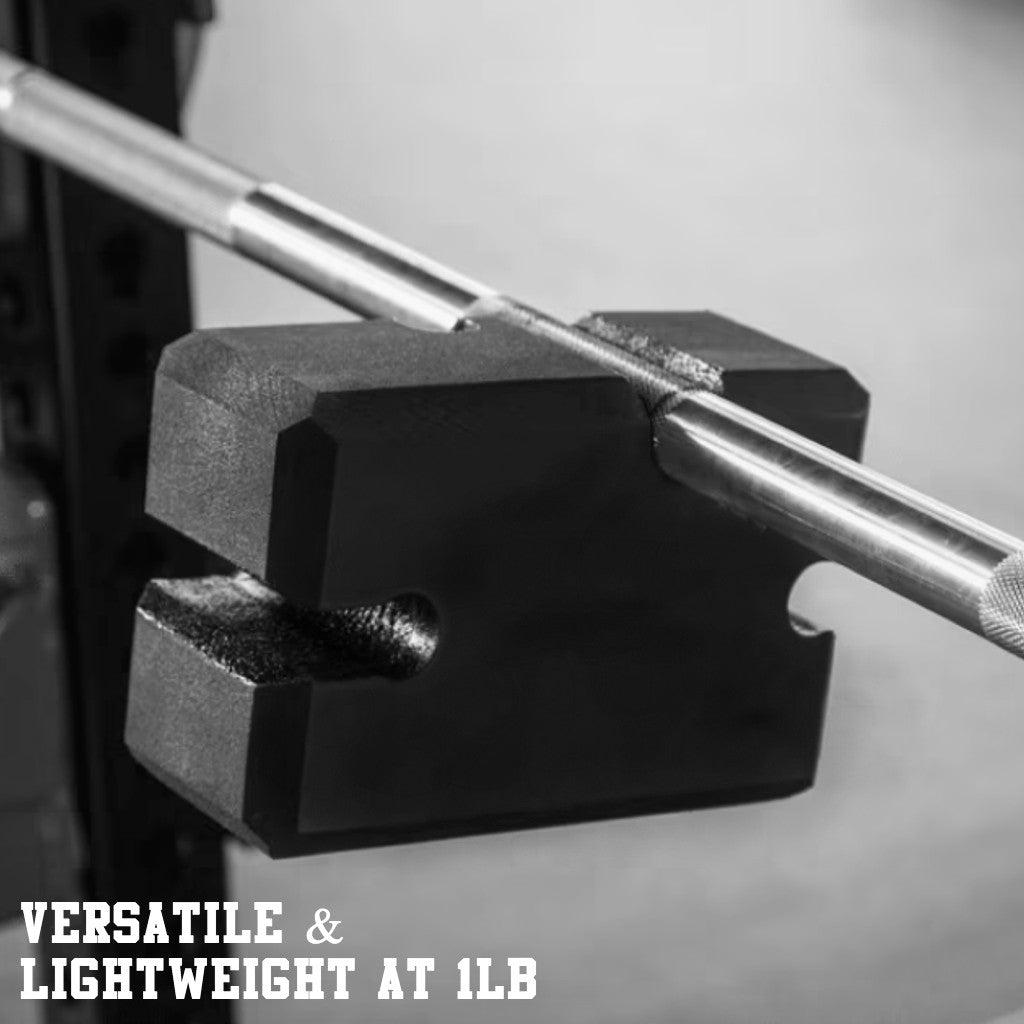 bench block attachment on barbell 2.